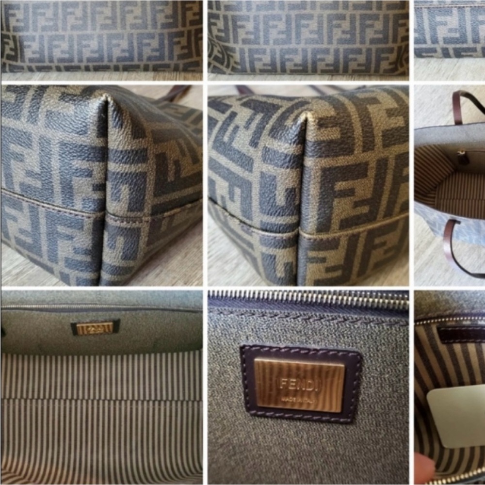 Fendi Zucca brown shopper tote - Picture 2 of 6